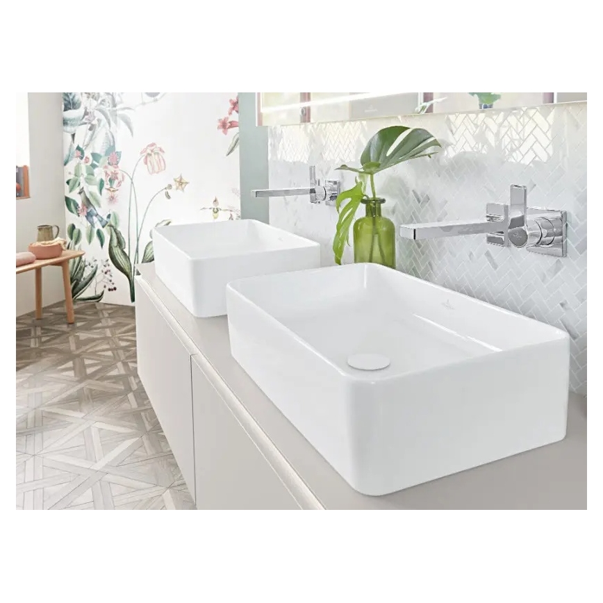 Villeroy & Boch 4A205601 - Aufsatzwaschbecken COLLARO 56 x 36 cm Keramik/weiß