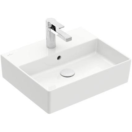 Villeroy & Boch 4A225G01 - Wand-/Aufsatzwaschbecken MEMENTO 50x42cm Keramik/weiß