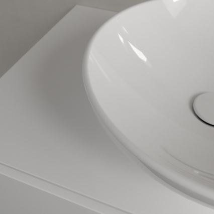 Villeroy & Boch 4A460001 - Aufsatzwaschbecken LOOP&FRIENDS, Ø 42 cm, Keramik/weiß