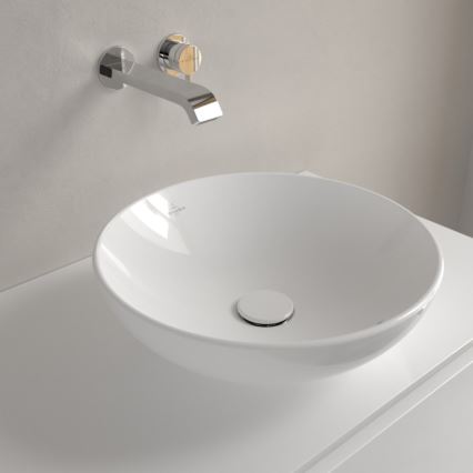 Villeroy & Boch 4A460001 - Aufsatzwaschbecken LOOP&FRIENDS, Ø 42 cm, Keramik/weiß