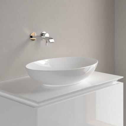 Villeroy & Boch 4A470101 - Aufsatzwaschbecken LOOP&FRIENDS 56x38 cm Keramik/weiß