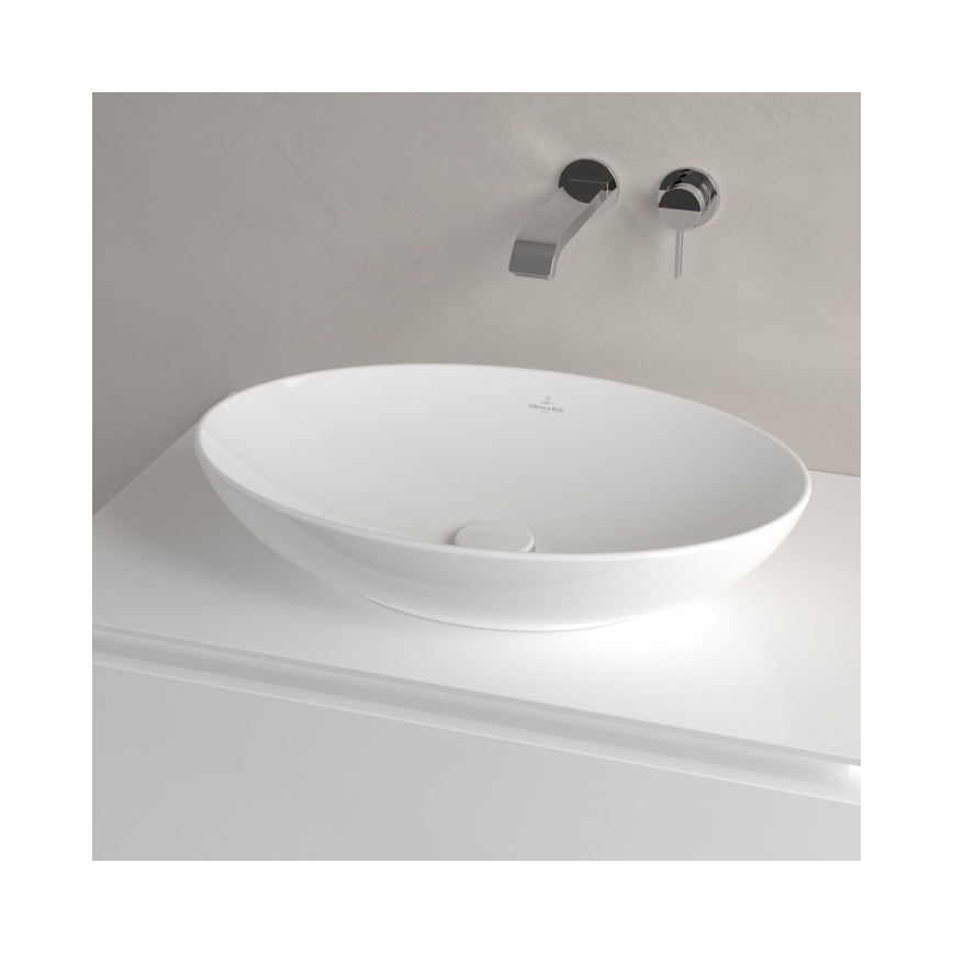 Villeroy & Boch 4A470101 - Aufsatzwaschbecken LOOP&FRIENDS 56x38 cm Keramik/weiß