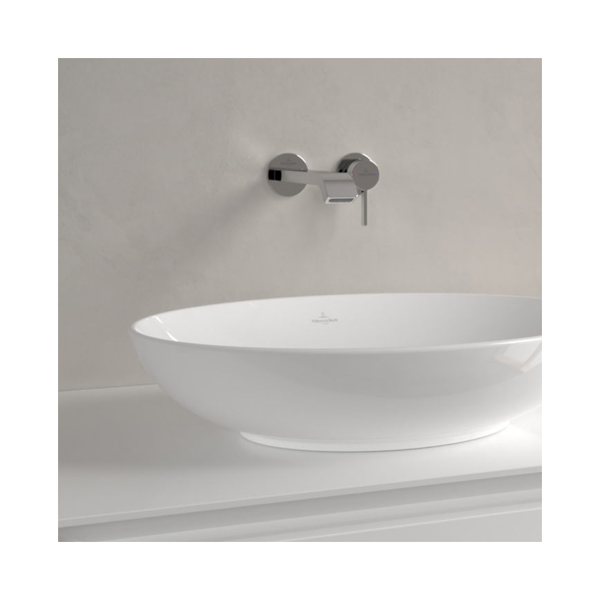 Villeroy & Boch 4A470101 - Aufsatzwaschbecken LOOP&FRIENDS 56x38 cm Keramik/weiß