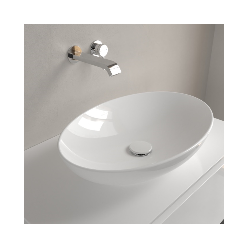 Villeroy & Boch 4A470101 - Aufsatzwaschbecken LOOP&FRIENDS 56x38 cm Keramik/weiß