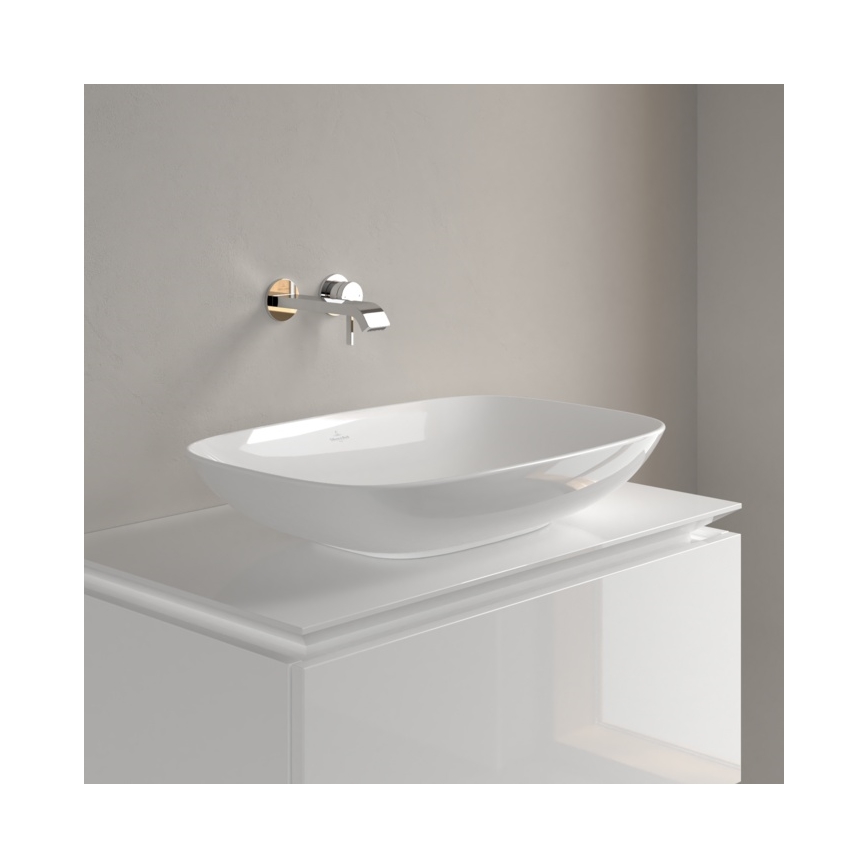 Villeroy & Boch 4A500001 - Aufsatzwaschbecken LOOP&FRIENDS 62x42 cm Keramik/weiß