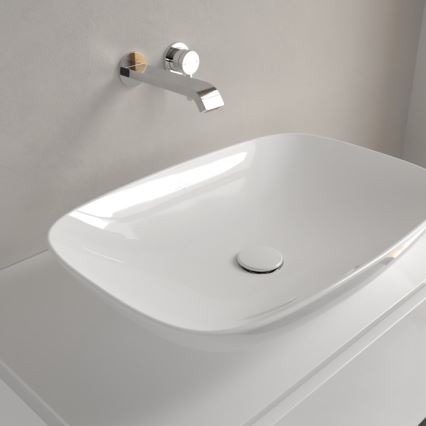 Villeroy & Boch 4A500001 - Aufsatzwaschbecken LOOP&FRIENDS 62x42 cm Keramik/weiß