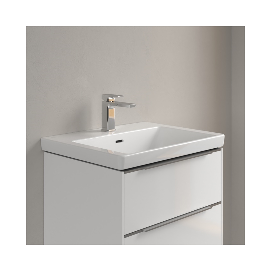 Villeroy & Boch 4A706001 - Wandhängendes Waschbecken SUBWAY 3.0 60 x 47 cm Keramik/weiß
