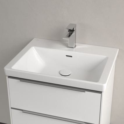 Villeroy & Boch 4A706001 - Wandhängendes Waschbecken SUBWAY 3.0 60 x 47 cm Keramik/weiß