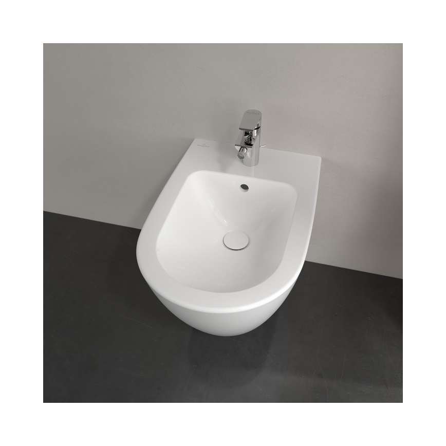 Villeroy & Boch 54000001 - Wand-Bidet SUBWAY 2.0 37x56 cm Keramik/weiß