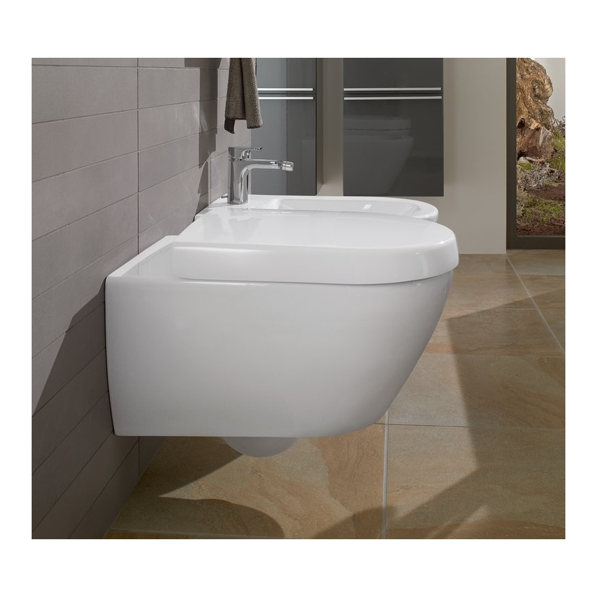 Villeroy & Boch 54000001 - Wand-Bidet SUBWAY 2.0 37x56 cm Keramik/weiß