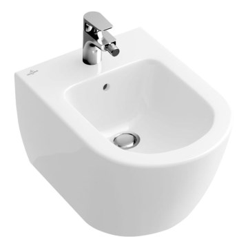 Villeroy & Boch 540000R1 - Wandhängendes Bidet SUBWAY 2.0, 37 x 56,5 cm, Keramik/weiß