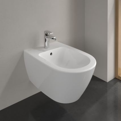 Villeroy & Boch 540000R1 - Wandhängendes Bidet SUBWAY 2.0, 37 x 56,5 cm, Keramik/weiß