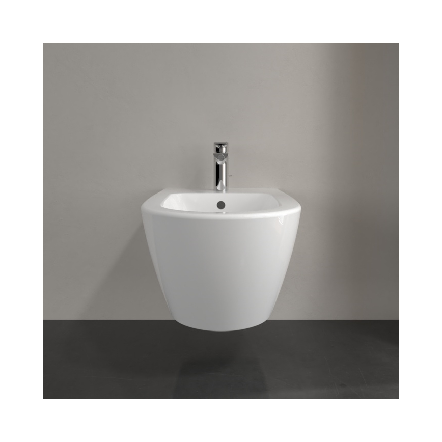 Villeroy & Boch 540000R1 - Wandhängendes Bidet SUBWAY 2.0, 37 x 56,5 cm, Keramik/weiß