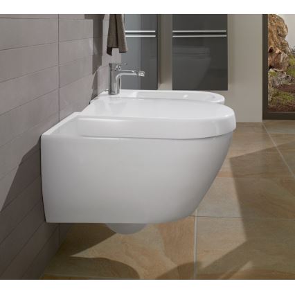 Villeroy & Boch 540000R1 - Wandhängendes Bidet SUBWAY 2.0, 37 x 56,5 cm, Keramik/weiß