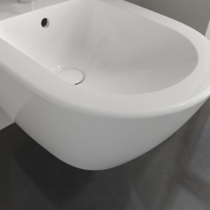 Villeroy & Boch 540000R1 - Wandhängendes Bidet SUBWAY 2.0, 37 x 56,5 cm, Keramik/weiß