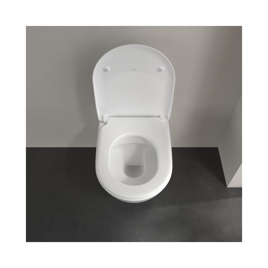 Villeroy & Boch 5614R201 - Wand-WC mit SoftClose-Sitz SUBWAY 2.0 Keramik/weiß