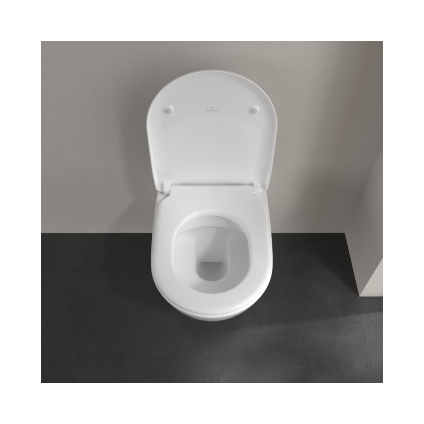 Villeroy & Boch 5614R2R1 - wandhängendes WC mit SoftClose-Sitz SUBWAY 2.0 Keramik/weiß