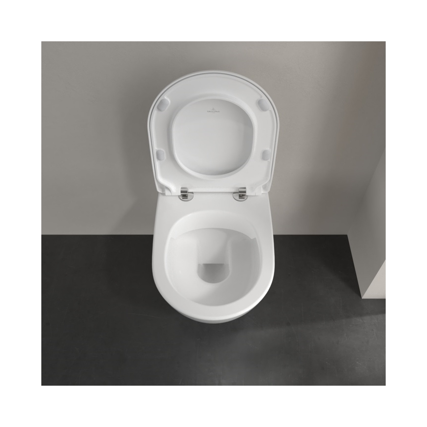 Villeroy & Boch 5614R2R1 - wandhängendes WC mit SoftClose-Sitz SUBWAY 2.0 Keramik/weiß