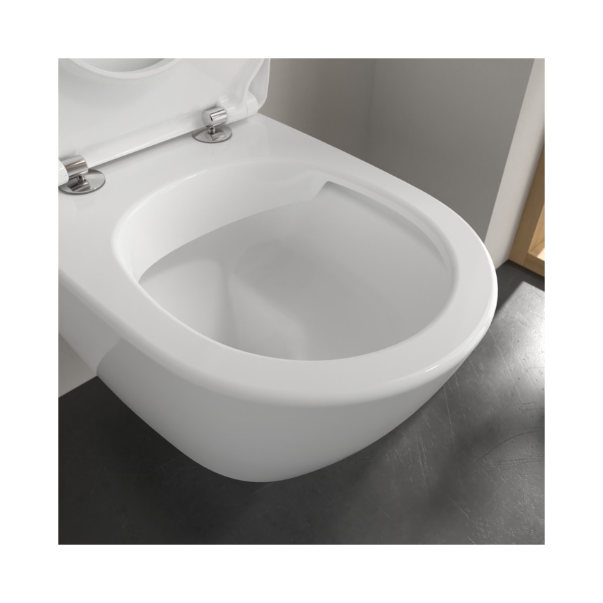 Villeroy & Boch 5614R2R1 - wandhängendes WC mit SoftClose-Sitz SUBWAY 2.0 Keramik/weiß