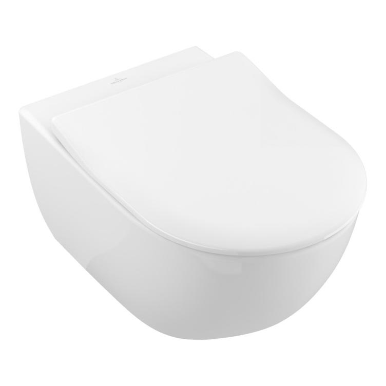 Villeroy & Boch 5614R2R1 - wandhängendes WC mit SoftClose-Sitz SUBWAY 2.0 Keramik/weiß