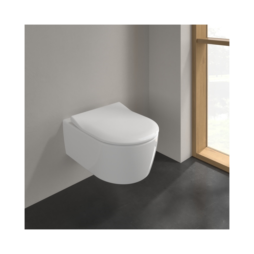 Villeroy & Boch 5656RS01 - Wand-WC mit AVENTO SoftClose-Sitz, Keramik/Weiß