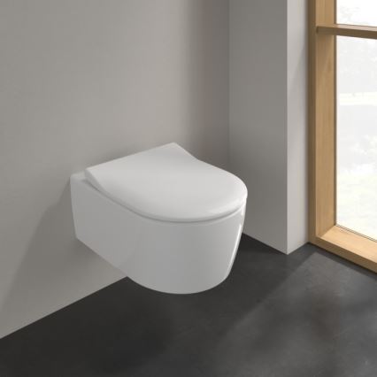 Villeroy & Boch 5656RSR1 - Wandhängendes WC AVENTO mit SoftClose-Sitz, Keramik/weiß