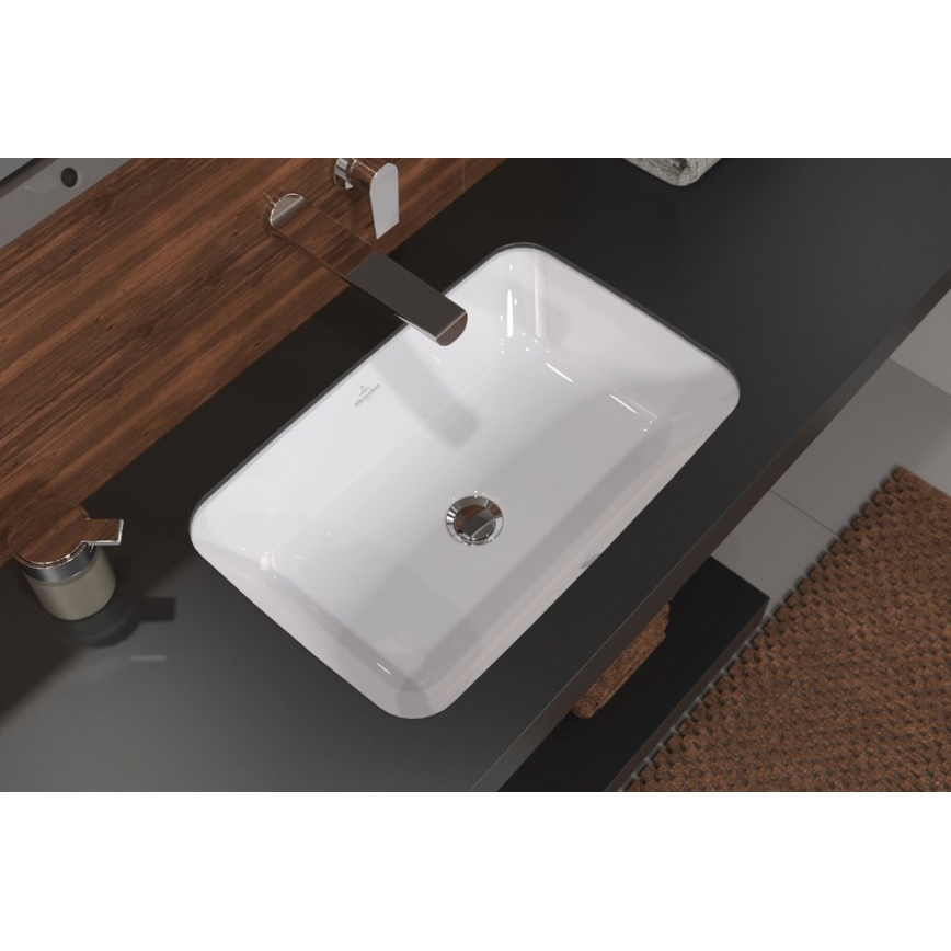 Villeroy & Boch 5A776001 - Einbau-Waschbecken ARCHITECTURA 57x37 Keramik/weiß