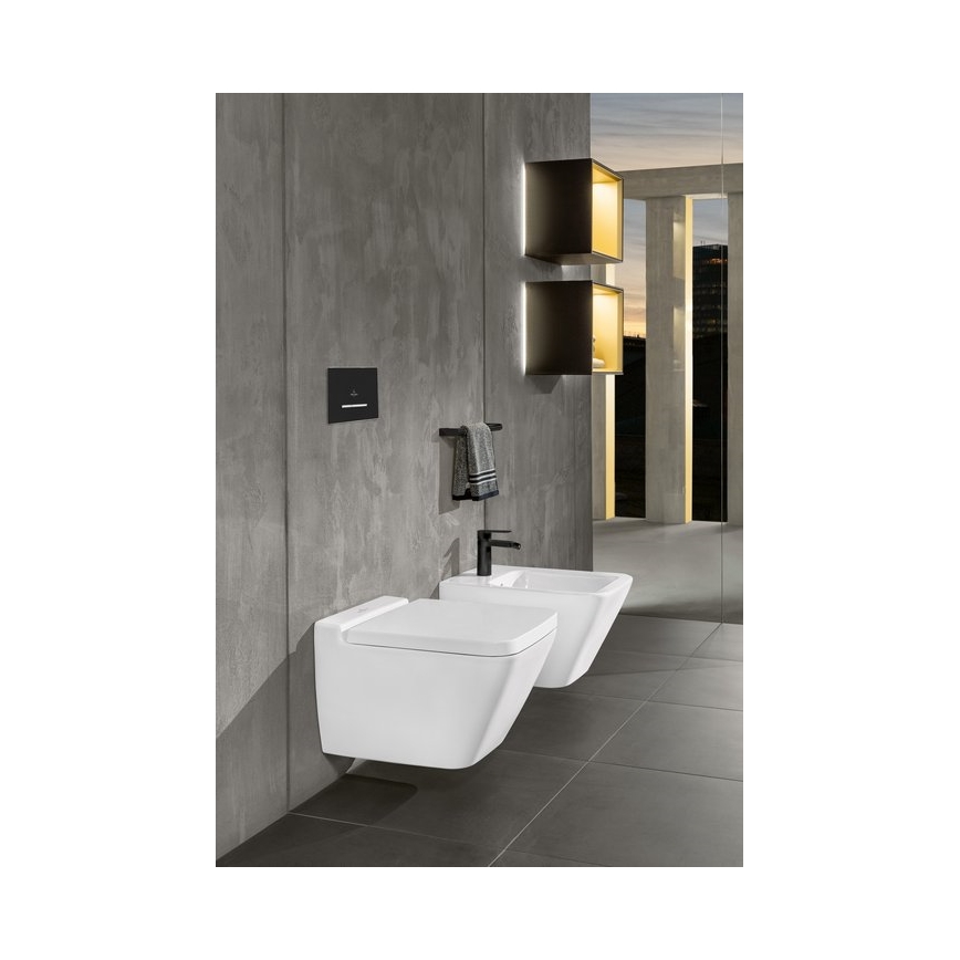 Villeroy & Boch 922169AN - Spültaste VICONNECT matt schwarz/matt chrom