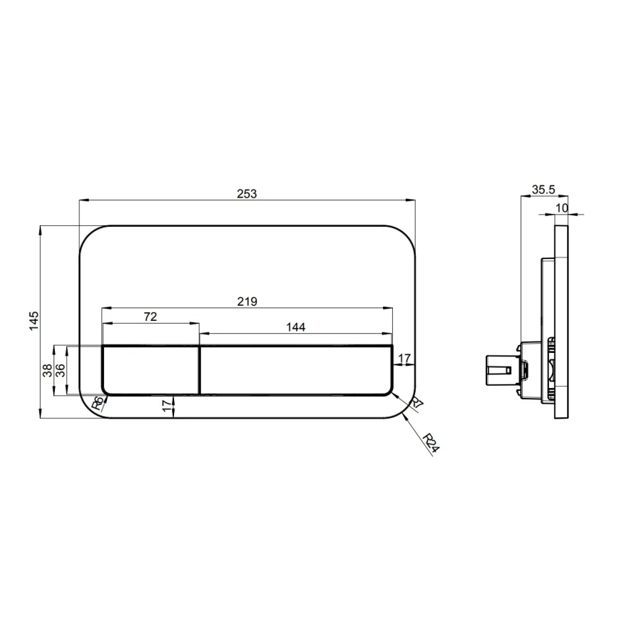 Villeroy & Boch 92249068 - Spülknopf VICONNECT weiß