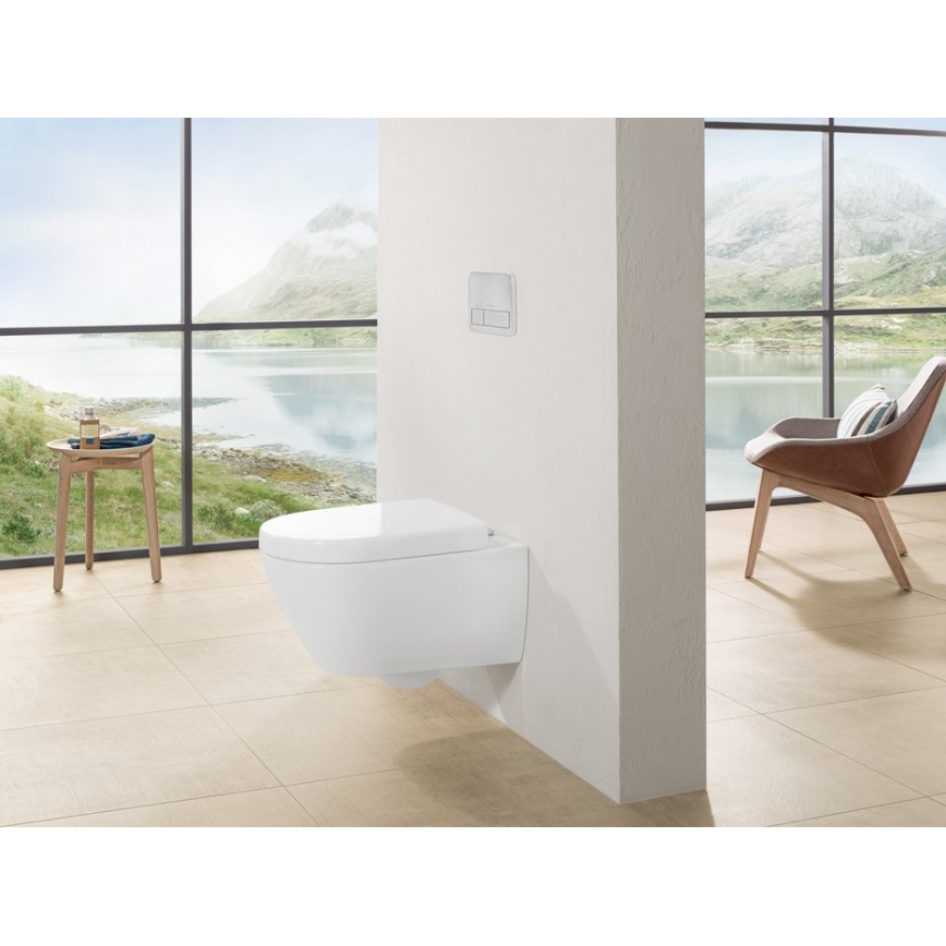 Villeroy & Boch 9M68Q101 - WC-Sitz SUBWAY 2.0 weiß