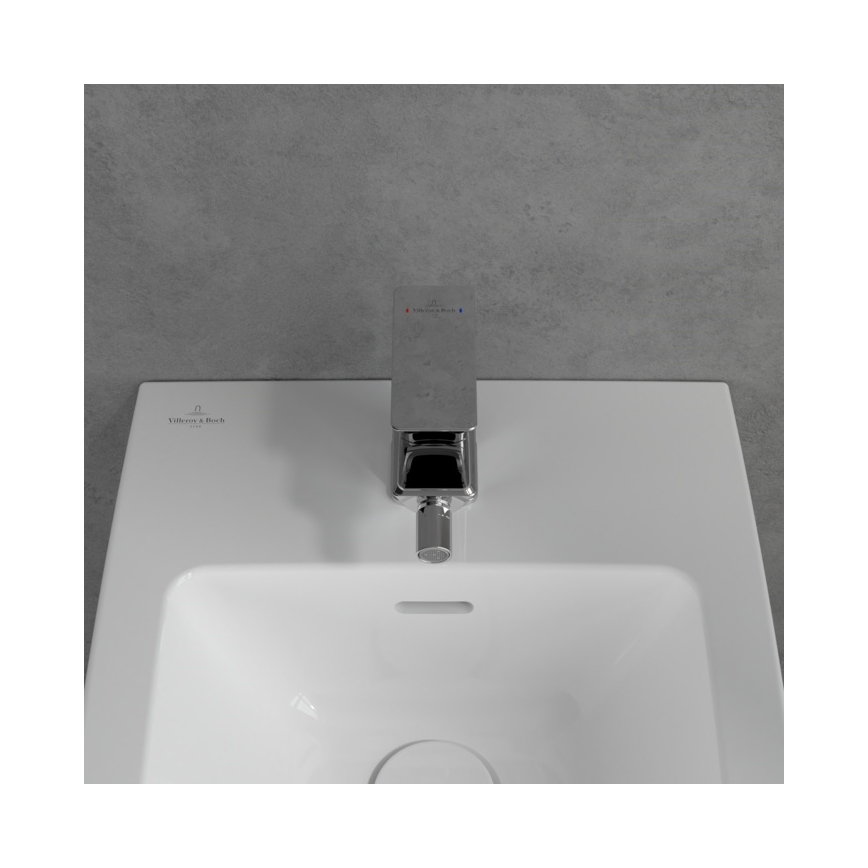 Villeroy & Boch TVB11200100061 - Bidetarmatur + Ablaufgarnitur SUBWAY 3.0 glänzender Chrom