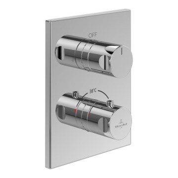 Villeroy & Boch TVD00065300061 - Thermostatische Duscharmatur für Unterputzmontage, Hochglanz-Chrom