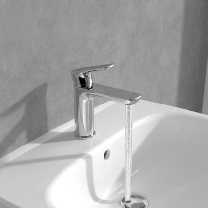 Villeroy & Boch TVW10400300161 - Waschtischarmatur O.NOVO 15,5 cm, Hochglanz-Chrom