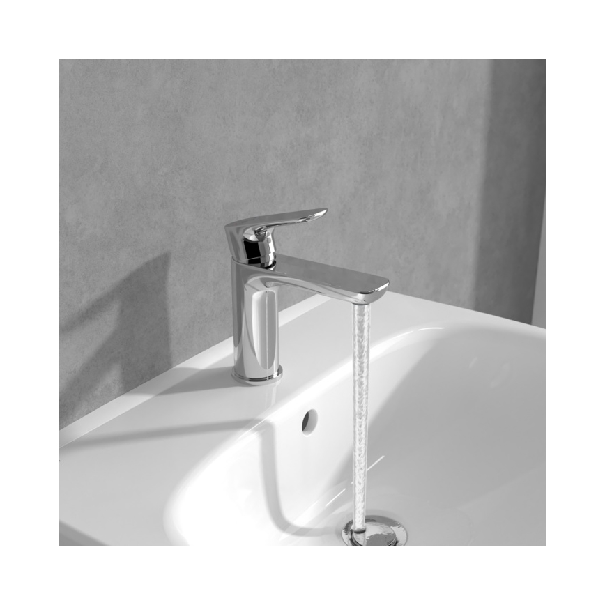 Villeroy & Boch TVW10400300161 - Waschtischarmatur O.NOVO 15,5 cm, Hochglanz-Chrom