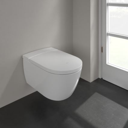 Villeroy & Boch V0E100R1 - Wandhängendes Bidet mit VICLEAN SoftClose-Sitz, Keramik/weiß + Fernbedienung