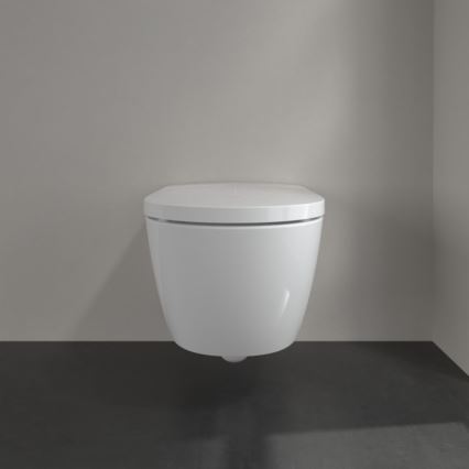 Villeroy & Boch V0E100R1 - Wandhängendes Bidet mit VICLEAN SoftClose-Sitz, Keramik/weiß + Fernbedienung