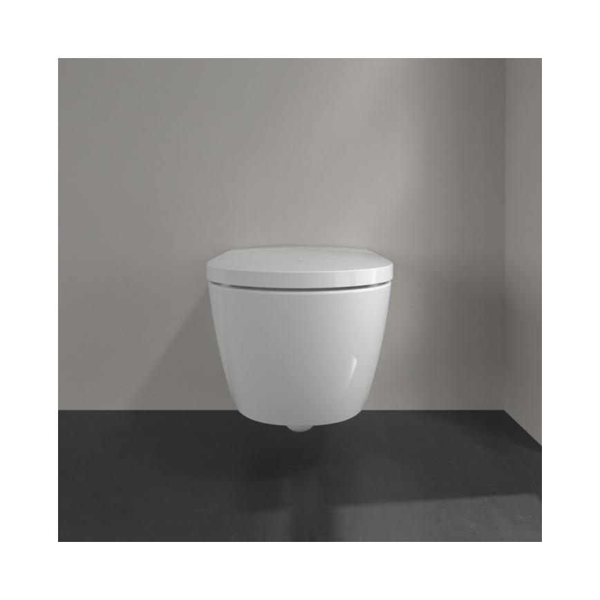 Villeroy & Boch V0E100R1 - Wandhängendes Bidet mit VICLEAN SoftClose-Sitz, Keramik/weiß + Fernbedienung