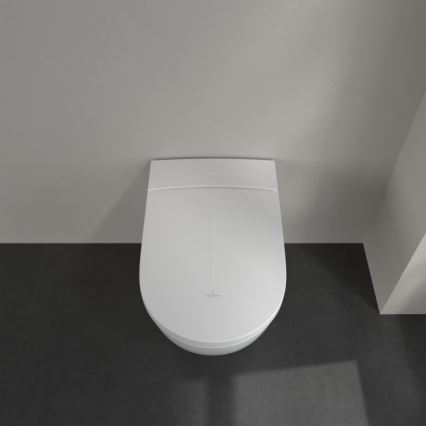 Villeroy & Boch V0E100R1 - Wandhängendes Bidet mit VICLEAN SoftClose-Sitz, Keramik/weiß + Fernbedienung