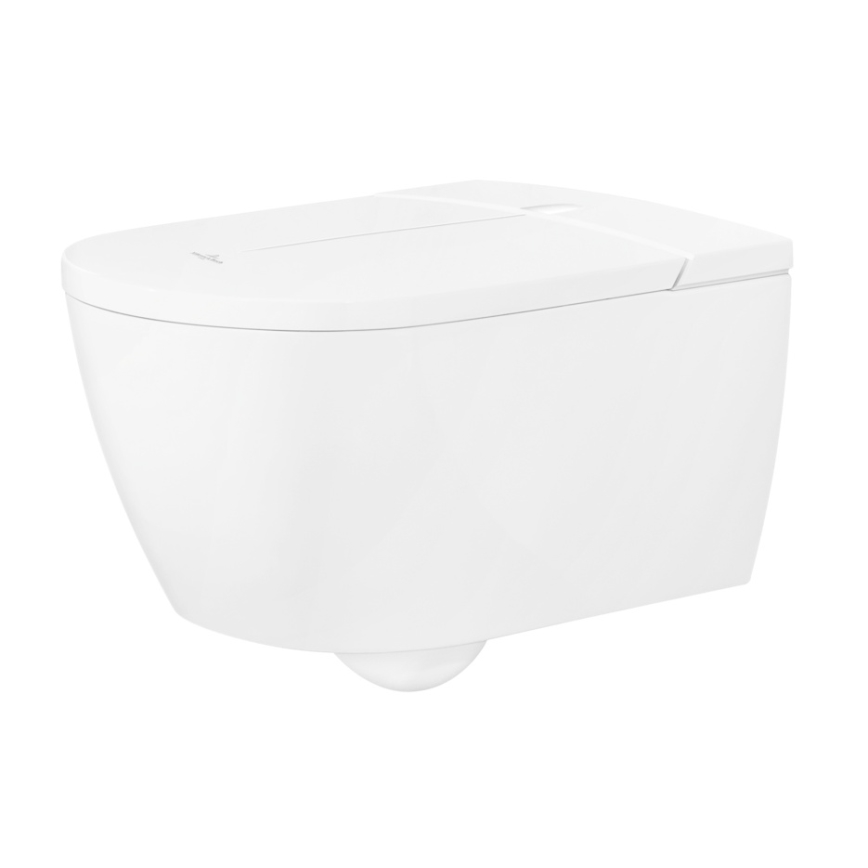 Villeroy & Boch V0E100R1 - Wandhängendes Bidet mit VICLEAN SoftClose-Sitz, Keramik/weiß + Fernbedienung