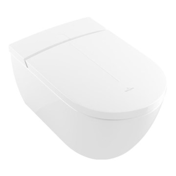 Villeroy & Boch V0E100R1 - Wandhängendes Bidet mit VICLEAN SoftClose-Sitz, Keramik/weiß + Fernbedienung