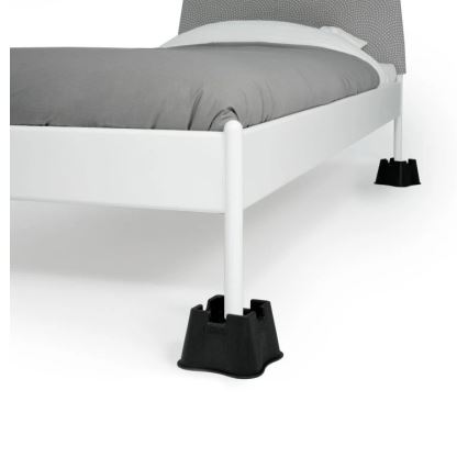 Vitility - 4er-Set Bett-Erhöhungen um 7 cm, schwarz
