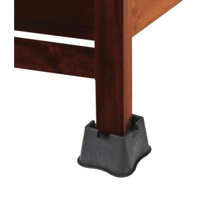 Vitility - 4er-Set Bett-Erhöhungen um 7 cm, schwarz