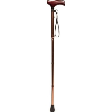 Vitility - Klappbarer Gehstock 92 cm braun