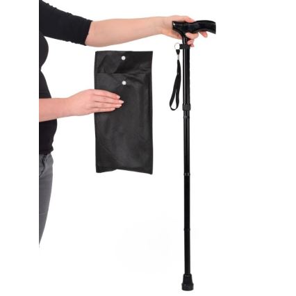 Vitility - Zusammenklappbarer Gehstock, schwarz