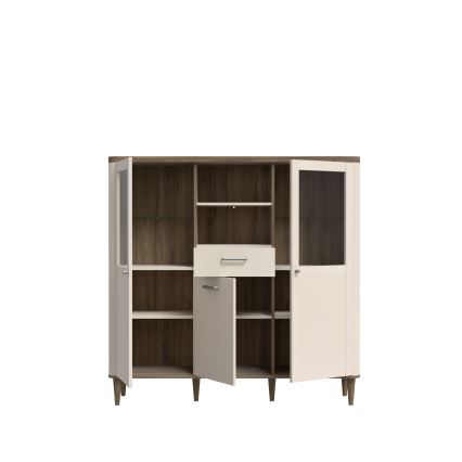 Vitrine VIRO braun/beige