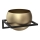 Wand-Blumenkasten 27x29 cm schwarz/gold