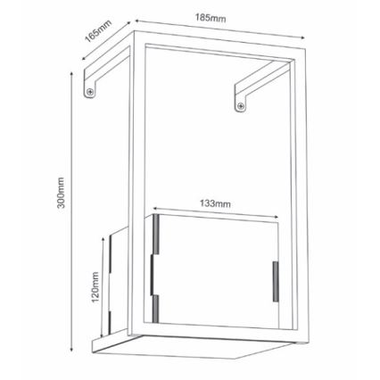 Wand-Blumentopf 30x18 cm
