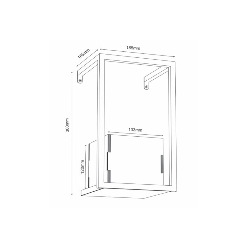 Wand-Blumentopf 30x18 cm