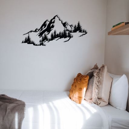 Wanddekoration 30x67 cm Berge Metall