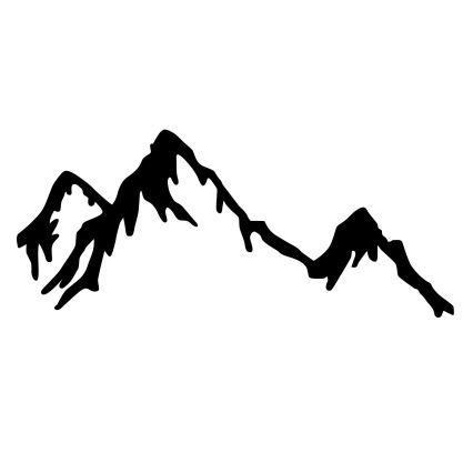 Wanddekoration 37x70 cm Berge Metall